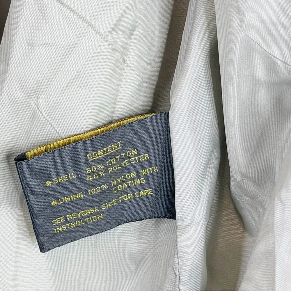 Vintage Fleet Street Beige Hooded Anorak Jacket - Women's Large Removable Hood - Picture 7 of 11